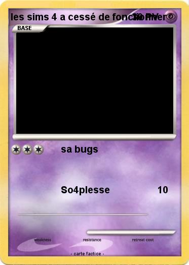 Pokemon les sims 4 a cessé de fonctionner