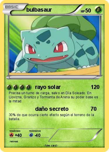 Pokemon bulbasaur