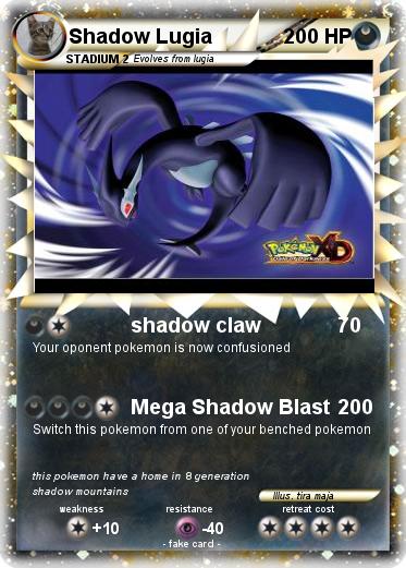 Pokemon Shadow Lugia