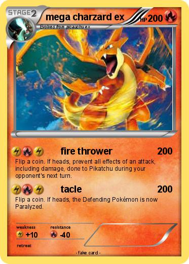 Pokemon mega charzard ex