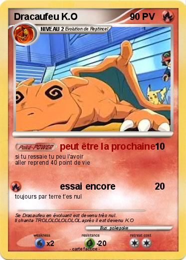 Pokemon Dracaufeu K.O