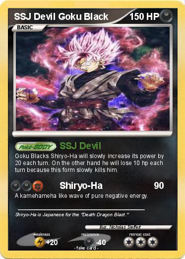 Pokemon SSJ Devil Goku Black