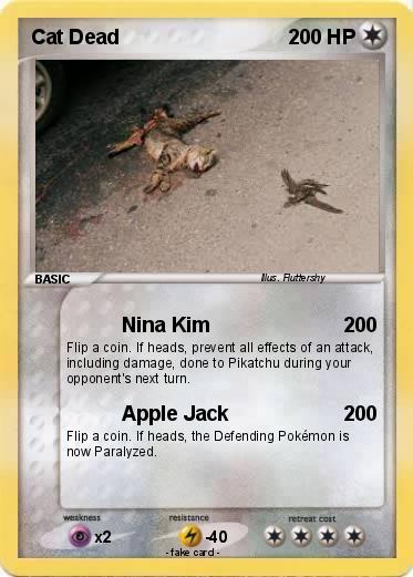 Pokemon Cat Dead