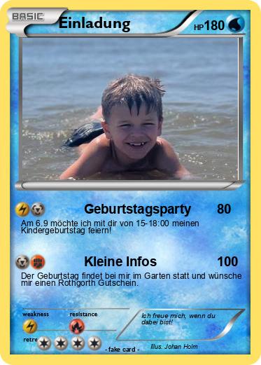 Pokemon Einladung