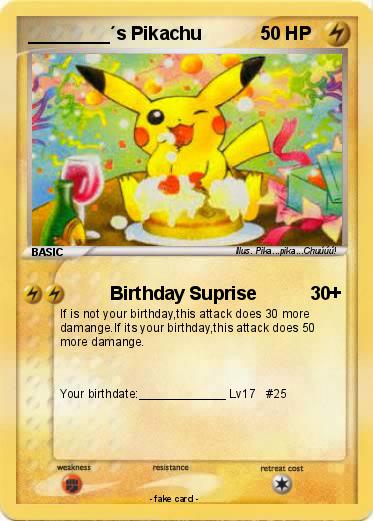 Pokemon ________´s Pikachu