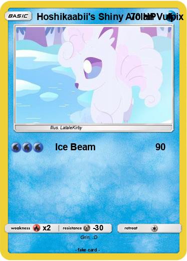 Pokemon Hoshikaabii's Shiny Alolan Vulpix