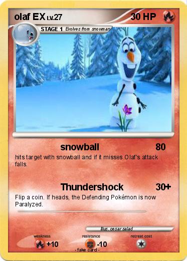 Pokemon olaf EX