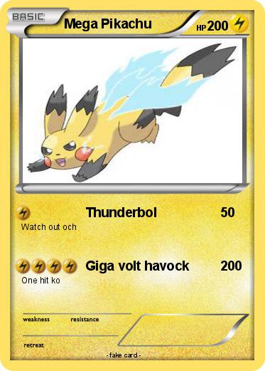 Pokemon Mega Pikachu