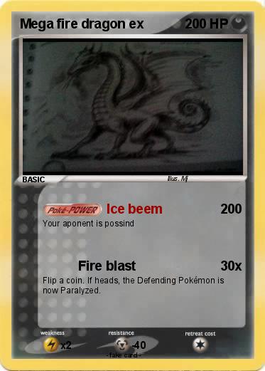 Pokemon Mega fire dragon ex