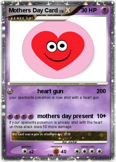 Pokemon Mothers Day Card