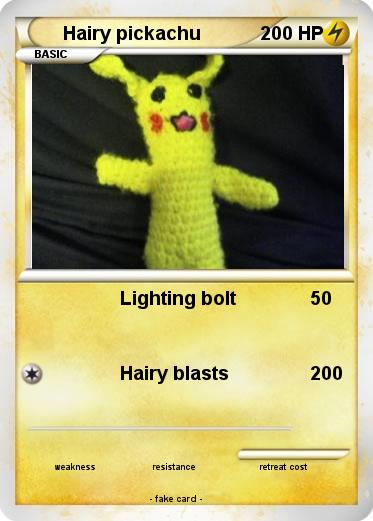 Pokemon Hairy pickachu