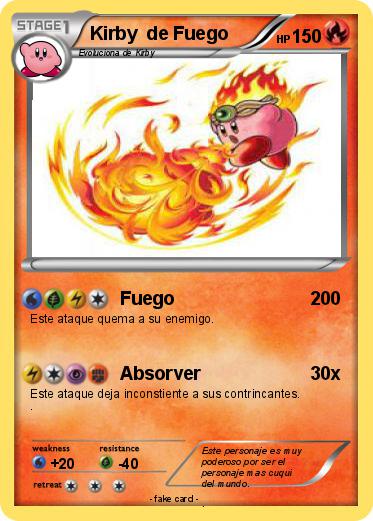 Pokemon Kirby  de Fuego