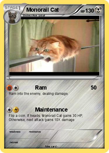 Pokemon Monorail Cat