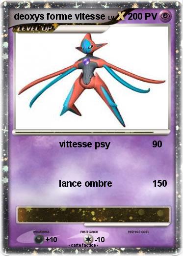 Pokemon deoxys forme vitesse