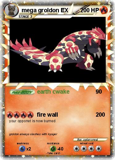 Pokemon mega groldon EX