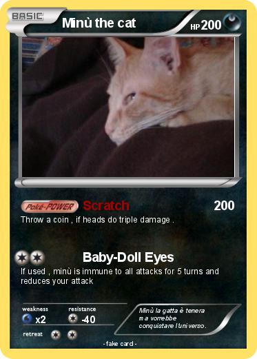 Pokemon Minù the cat