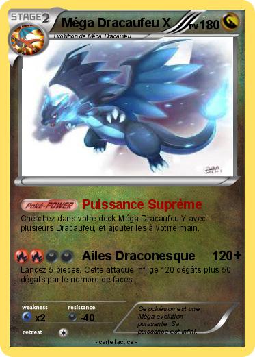 Pokemon Méga Dracaufeu X