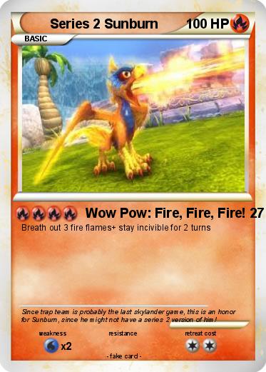 Pok mon Series 2 Sunburn Wow Pow Fire Fire Fire 27 My Pokemon Card