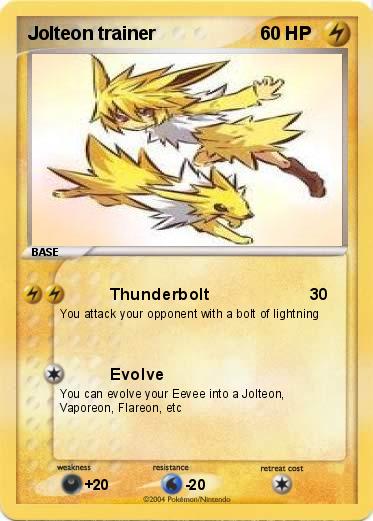 Pokemon Jolteon trainer