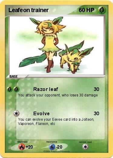 Pokemon Leafeon trainer