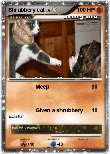 Pokemon Shrubbery cat