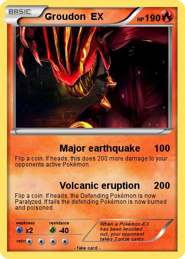 Pokemon Groudon  EX