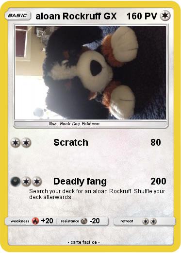 Pokemon aloan Rockruff GX