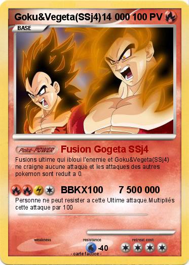 Pokemon Goku&Vegeta(SSj4)14 000