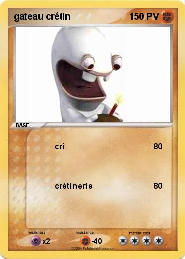 Pokemon gateau crétin