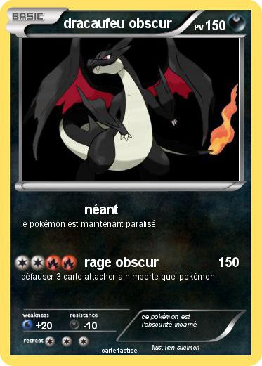 Pokemon dracaufeu obscur