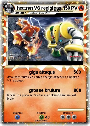 Pokemon heatran VS regigigas