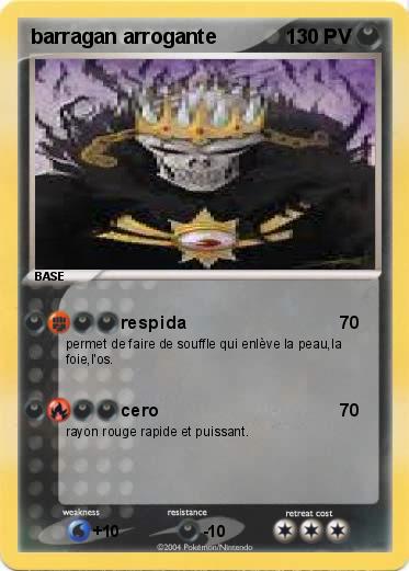 Pokemon barragan arrogante