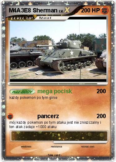 Pokemon M4A3E8 Sherman