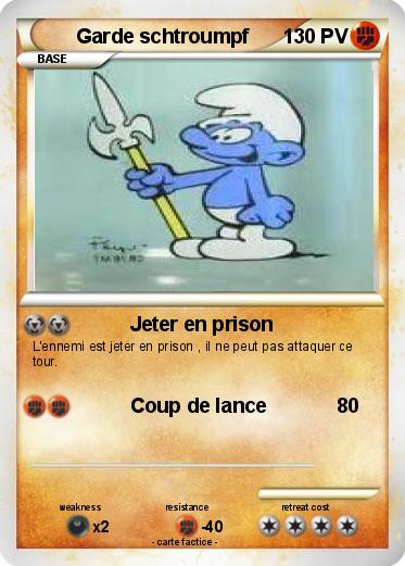 Pokemon Garde schtroumpf