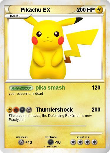 Pokemon Pikachu EX