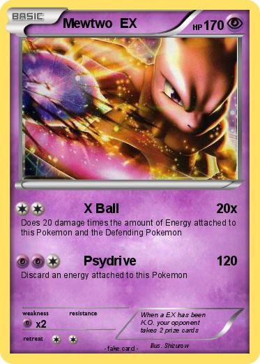 Pokemon Mewtwo  EX
