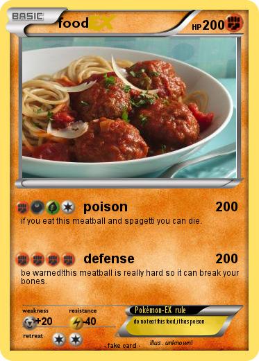Pokemon food