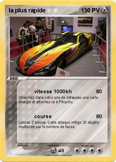 Pokemon la plus rapide
