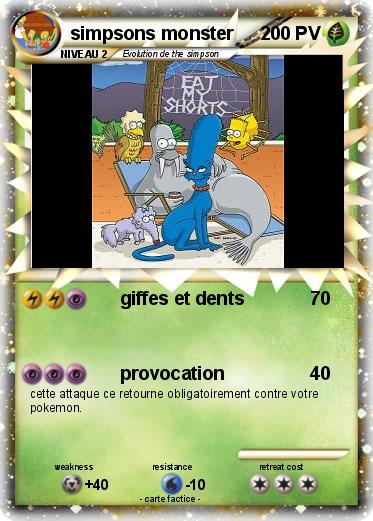 Pokemon simpsons monster
