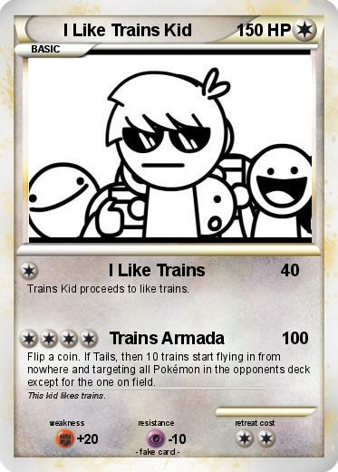 Pokemon I Like Trains Kid