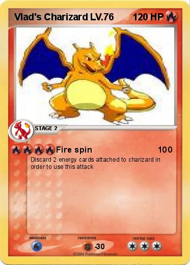 Pokemon Vlad's Charizard LV.76