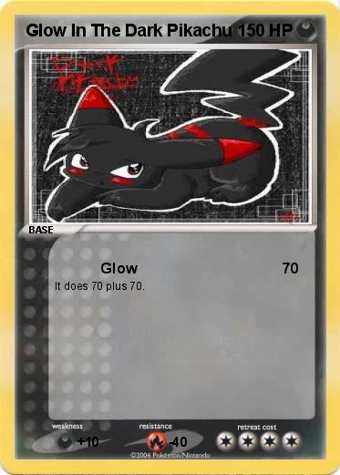 Pokemon Glow In The Dark Pikachu