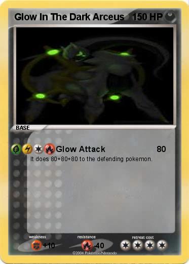 Pokemon Glow In The Dark Arceus 