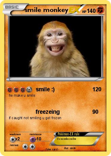 Pokemon smile monkey