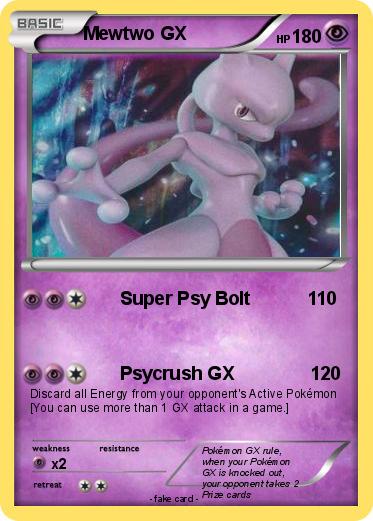 Pokemon Mewtwo GX