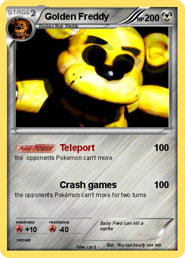 Pokemon Golden Freddy