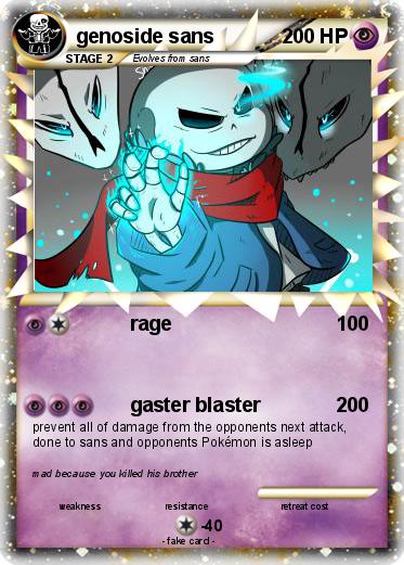 Pokemon genoside sans