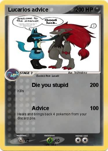 Pokemon Lucarios advice