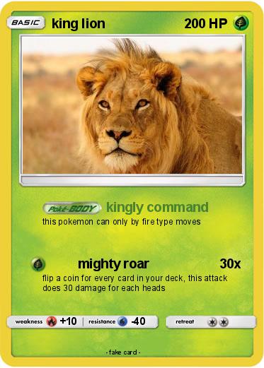 Pokemon king lion
