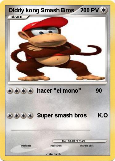 Pokemon Diddy kong Smash Bros